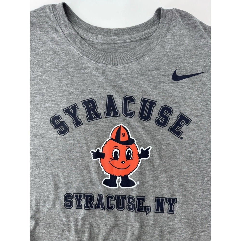 The Nike Tee Syracuse Orange T-Shirt Grey Athletic Men's XXL NWT